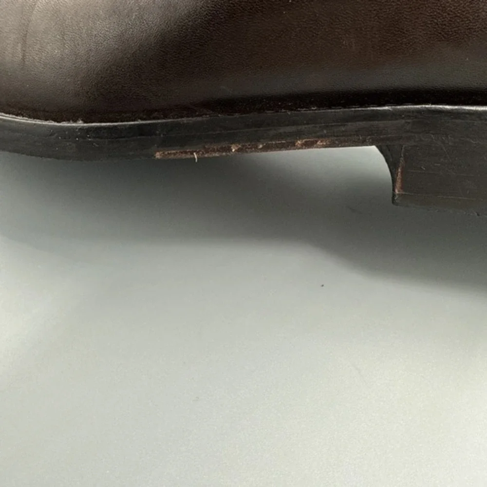 Banana Republic Men's Brown Leather Slip‎ On Loafer Size 12